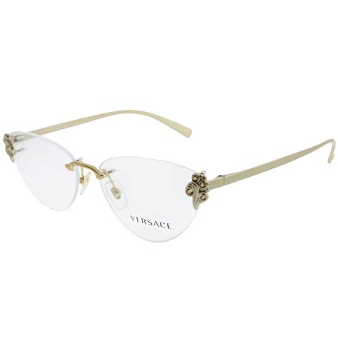 women's versace frames|versace rimless eyeglass frames.